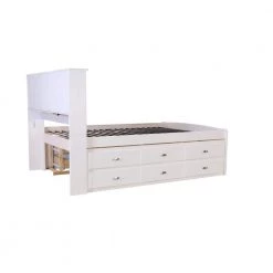 Casual White Series Full Size Platform Bed Casual White with 12-Drawers by OS Home and Office Furniture 13 Casual White Series Full Size Platform Bed Casual White with 12-Drawers by OS Home and Office Furniture -OS Home Sales Shop casual white os home and office furniture platform beds 0221 k12 kd 77 1000