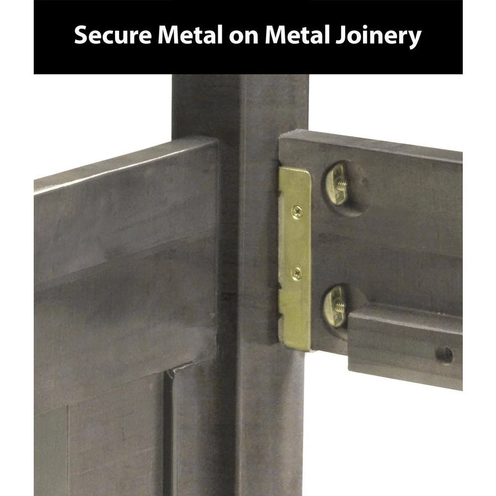 Charcoal Gray Series Charcoal Gray Twin Size over Full Size Bunkbed with Trundle Bed by OS Home and Office Furniture 10 Charcoal Gray Series Charcoal Gray Twin Size over Full Size Bunkbed with Trundle Bed by OS Home and Office Furniture - Image 8