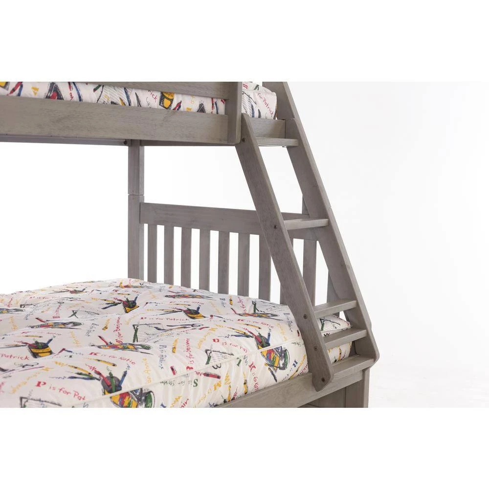 Charcoal Mission Gray Twin Over Full Staircase Bunkbed with Trundle by OS Home and Office Furniture 7 Charcoal Mission Gray Twin Over Full Staircase Bunkbed with Trundle by OS Home and Office Furniture - Image 5