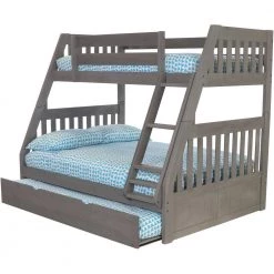 Charcoal Mission Gray Twin Over Full Staircase Bunkbed with Trundle by OS Home and Office Furniture 13 Charcoal Mission Gray Twin Over Full Staircase Bunkbed with Trundle by OS Home and Office Furniture -OS Home Sales Shop charcoal gray os home and office furniture bunk beds 3219tru 22 fa 1000