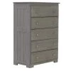 5-Drawer Charcoal Gray Mission Chest of Drawers 30 in. W x 43 in. H by OS Home and Office Furniture -OS Home Sales Shop charcoal gray os home and office furniture chest of drawers 83255 22 64 1000