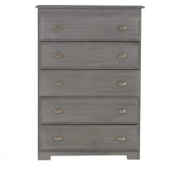 5-Drawer Charcoal Gray Mission Chest of Drawers 30 in. W x 43 in. H by OS Home and Office Furniture -OS Home Sales Shop charcoal gray os home and office furniture chest of drawers 83255 22 76 1000