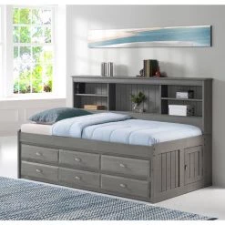 Charcoal Gray Series Charcoal Gray Twin Size Daybed with 6-Drawers by OS Home and Office Furniture -OS Home Sales Shop charcoal gray os home and office furniture daybeds 83222 6 kd c3 1000