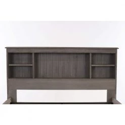 Mission Charcoal Gray Full Sized Captains Bookcase Bed with 3-Drawers and a Twin Trundle by OS Home and Office Furniture -OS Home Sales Shop charcoal gray os home and office furniture kids beds 83221k3 22 1f 1000