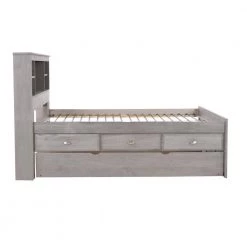 Mission Charcoal Gray Full Sized Captains Bookcase Bed with 3-Drawers and a Twin Trundle by OS Home and Office Furniture -OS Home Sales Shop charcoal gray os home and office furniture kids beds 83221k3 22 fa 1000