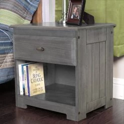 1-Drawer Charcoal Gray Nightstand 23 in. H x 23 in. W x 17 in. D by OS Home and Office Furniture 9 1-Drawer Charcoal Gray Nightstand 23 in. H x 23 in. W x 17 in. D by OS Home and Office Furniture -OS Home Sales Shop charcoal gray os home and office furniture nightstands 83260kd 4f 1000