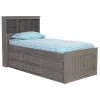 Charcoal Gray Series Twin Size Platform Bed Charcoal Gray with 12-Drawers by OS Home and Office Furniture -OS Home Sales Shop charcoal gray os home and office furniture platform beds 3220 k12 kd 64 1000