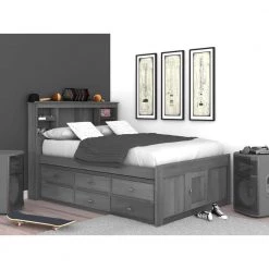 OS Home Sales Shop -OS Home Sales Shop charcoal gray os home and office furniture platform beds 3221 k12 kd e1 1000