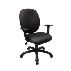 OS Home Charcoal Upholstered Gas Lift Task Chair by OS Home and Office Furniture