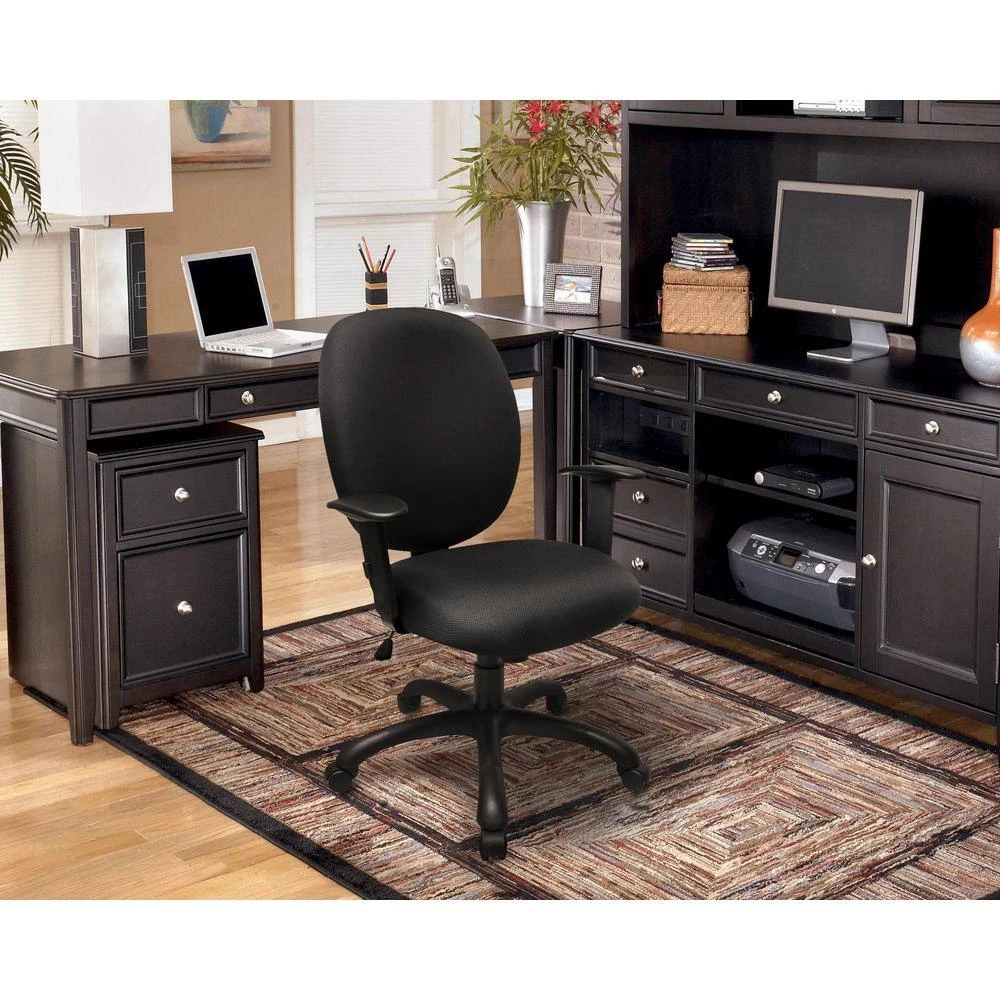 OS Home Charcoal Upholstered Gas Lift Task Chair by OS Home and Office Furniture 5 OS Home Charcoal Upholstered Gas Lift Task Chair by OS Home and Office Furniture - Image 3