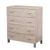 Contemporary Series Chest of Drawers with Four Spacious Drawers by OS Home and Office Furniture 1 Contemporary Series Chest of Drawers with Four Spacious Drawers by OS Home and Office Furniture -OS Home Sales Shop contemporary crosshatched sandy birch laminate os home and office furniture kids dressers 41108 64 1000