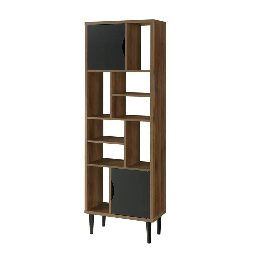 Mid Century Modern Danish Walnut Accent Storage Cabinet with 2-Doors by OS Home and Office Furniture 3 Mid Century Modern Danish Walnut Accent Storage Cabinet with 2-Doors by OS Home and Office Furniture