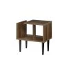 Mid Century Modern Danish Walnut Iconic Geometric Shaped End/Side Table by OS Home and Office Furniture -OS Home Sales Shop danish walnut os home and office furniture end side tables 41301 64 1000