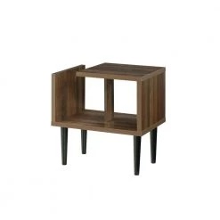 Mid Century Modern Danish Walnut Iconic Geometric Shaped End/Side Table by OS Home and Office Furniture