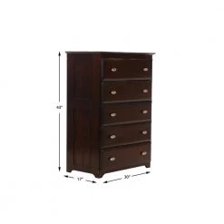 Dark Espresso Series 5-Drawer Dark Espresso Chest of Drawers 30 in. W x 43 in. H x 17 in. D by OS Home and Office Furniture 10 Dark Espresso Series 5-Drawer Dark Espresso Chest of Drawers 30 in. W x 43 in. H x 17 in. D by OS Home and Office Furniture -OS Home Sales Shop dark espresso os home and office furniture chest of drawers 82955kd 4f 1000