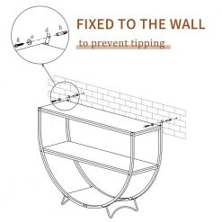 48 in. Distressed Brown Rustic Industrial Design Demilune Shape Textured Metal Distressed Wood Console Table by Siavonce 25 48 in. Distressed Brown Rustic Industrial Design Demilune Shape Textured Metal Distressed Wood Console Table by Siavonce -OS Home Sales Shop distressed brown black siavonce console tables t y wf196235aap 1f 1000