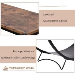 48 in. Distressed Brown Rustic Industrial Design Demilune Shape Textured Metal Distressed Wood Console Table by Siavonce 21 48 in. Distressed Brown Rustic Industrial Design Demilune Shape Textured Metal Distressed Wood Console Table by Siavonce -OS Home Sales Shop distressed brown black siavonce console tables t y wf196235aap 66 1000