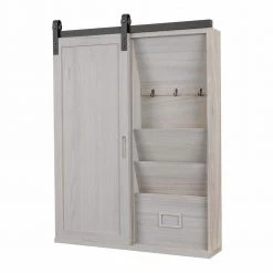 Wall Decor Distressed Gray Solid Wood Barn Door Wall Cabinet by OS Home and Office Furniture -OS Home Sales Shop distressed gray os home and office furniture accent cabinets 51001 77 1000