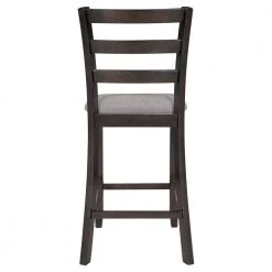 Set of 4 Wooden Counter Height Dining Chair with Padded Chairs Espresso by Siavonce -OS Home Sales Shop espresso gray siavonce dining chairs t y wf212650aap 1f 1000