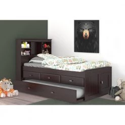 Espresso Series Twin Size Platform Bed Espresso with 3-Drawers by OS Home and Office Furniture -OS Home Sales Shop espresso os home and office furniture platform beds 2920 k3 kd 31 1000