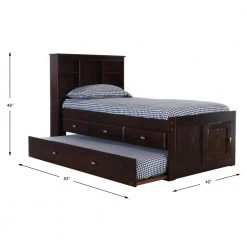 Espresso Series Twin Size Platform Bed Espresso with 3-Drawers by OS Home and Office Furniture -OS Home Sales Shop espresso os home and office furniture platform beds 2920 k3 kd 4f 1000