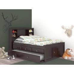 Espresso Series Full Size Platform Bed Espresso with 3-Drawers by OS Home and Office Furniture -OS Home Sales Shop espresso os home and office furniture platform beds 2921 k3 kd 40 1000