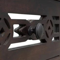 Classic Wood Console Table with Hollow-Out Decoration 2-Top-Drawers and Open-Shelf Large Storage Space (Espresso) by Siavonce 30 Classic Wood Console Table with Hollow-Out Decoration 2-Top-Drawers and Open-Shelf Large Storage Space (Espresso) by Siavonce -OS Home Sales Shop espresso siavonce console tables t y wf199310aab d4 1000