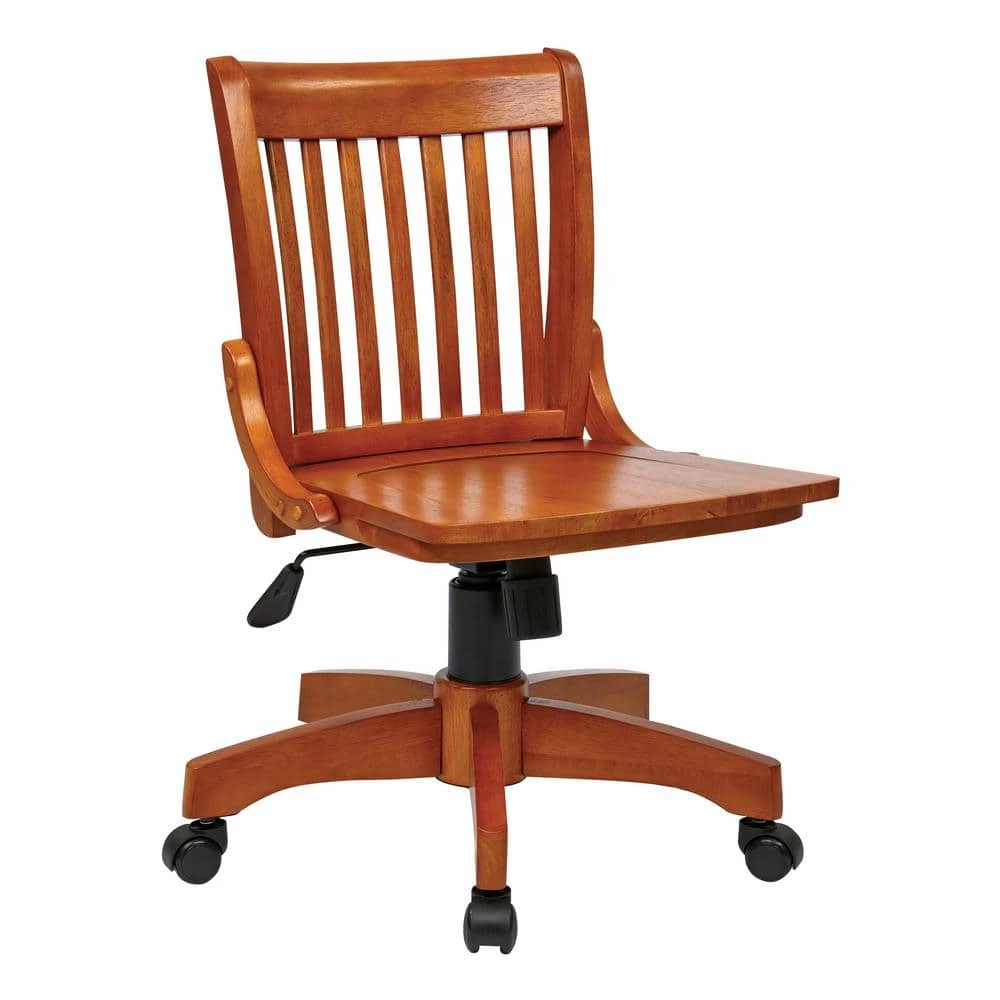 Bankers Series Fruitwood Un Upholstered Bankers Chair with Swivel and Height Adjustment by OS Home and Office Furniture 3 Bankers Series Fruitwood Un Upholstered Bankers Chair with Swivel and Height Adjustment by OS Home and Office Furniture