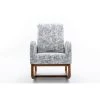 Geometry Blue Living Room Comfortable Rocking Chair Living Room Chair Back with Upholstery by Siavonce -OS Home Sales Shop geometry blue siavonce rockers gliders ottomans dj y w39536146 64 1000