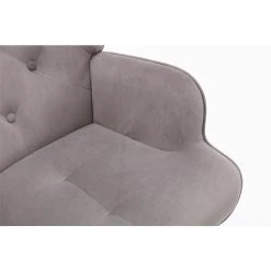 37.8 in.Grey Modern Leisure Chair Accent Arm Chair For Living Room and Bed Room by Siavonce -OS Home Sales Shop gray black siavonce accent chairs cm y w39536157 44 1000