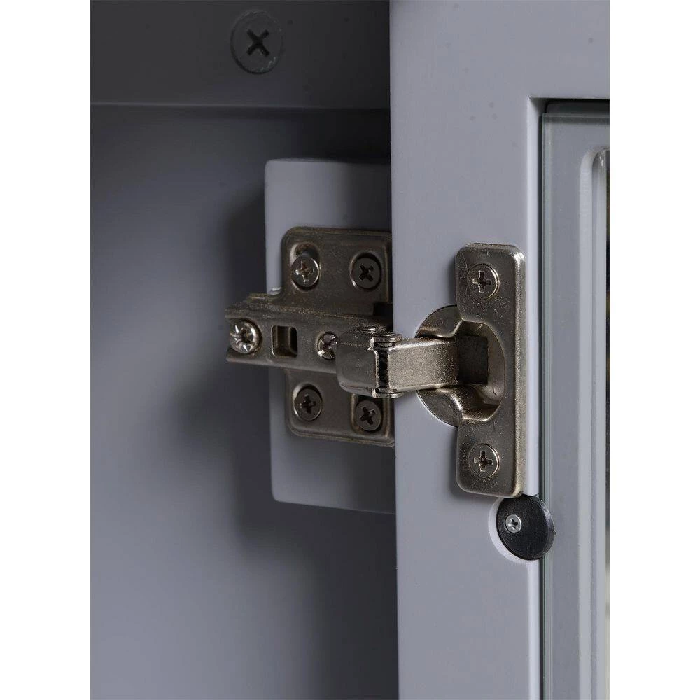 OS Home and Office Dark Gray Glass Door Accent and Display Cabinet by OS Home and Office Furniture 5 OS Home and Office Dark Gray Glass Door Accent and Display Cabinet by OS Home and Office Furniture - Image 3