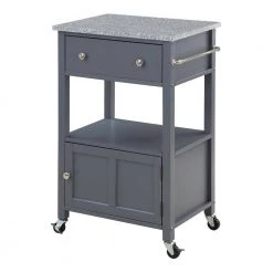 Farmhouse Gray Painted Kitchen Cart with Drawer and Granite Top by OS Home and Office Furniture 21 Farmhouse Gray Painted Kitchen Cart with Drawer and Granite Top by OS Home and Office Furniture -OS Home Sales Shop gray os home and office furniture bar carts frxg 2 31 1000