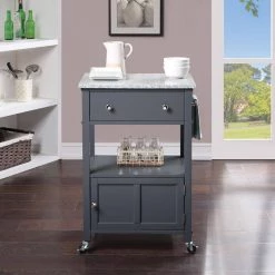 Farmhouse Gray Painted Kitchen Cart with Drawer and Granite Top by OS Home and Office Furniture 20 Farmhouse Gray Painted Kitchen Cart with Drawer and Granite Top by OS Home and Office Furniture -OS Home Sales Shop gray os home and office furniture bar carts frxg 2 76 1000