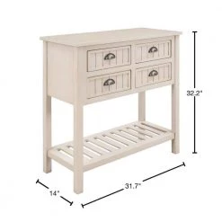 31.7 in. Gray Standard Rectangle Wood Buffet Sideboard Console Table with Bottom Shelf And Drawers by Siavonce -OS Home Sales Shop gray siavonce console tables t y wf280962aae 40 1000