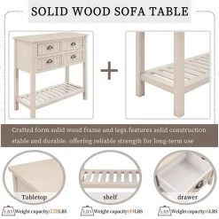 31.7 in. Gray Standard Rectangle Wood Buffet Sideboard Console Table with Bottom Shelf And Drawers by Siavonce -OS Home Sales Shop gray siavonce console tables t y wf280962aae fa 1000