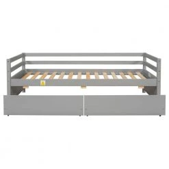 Gray Twin Size Daybed with two Storage Drawers by Siavonce -OS Home Sales Shop gray siavonce daybeds dj y w50450914 44 1000