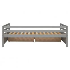 Gray Twin Size Daybed with two Storage Drawers by Siavonce -OS Home Sales Shop gray siavonce daybeds dj y w50450914 66 1000