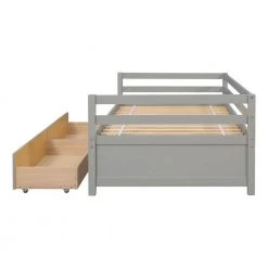Gray Twin Size Daybed with two Storage Drawers by Siavonce -OS Home Sales Shop gray siavonce daybeds dj y w50450914 76 1000