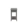 23 in. Gray MDF Materials Side Table with Wood Leg (Solid Wood) by Siavonce -OS Home Sales Shop gray siavonce end side tables d y d0102hh7ajp 64 1000