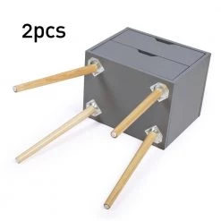 16 x 12 x 28 in.Modern Two-Drawer Solid Wood Gray Nightstand(2-Packs) by Siavonce -OS Home Sales Shop gray siavonce nightstands d y d0102hethxw 44 1000