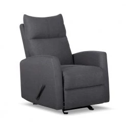 Tour 37 in. W Gray Big and Tall Fabric Recliner by Siavonce