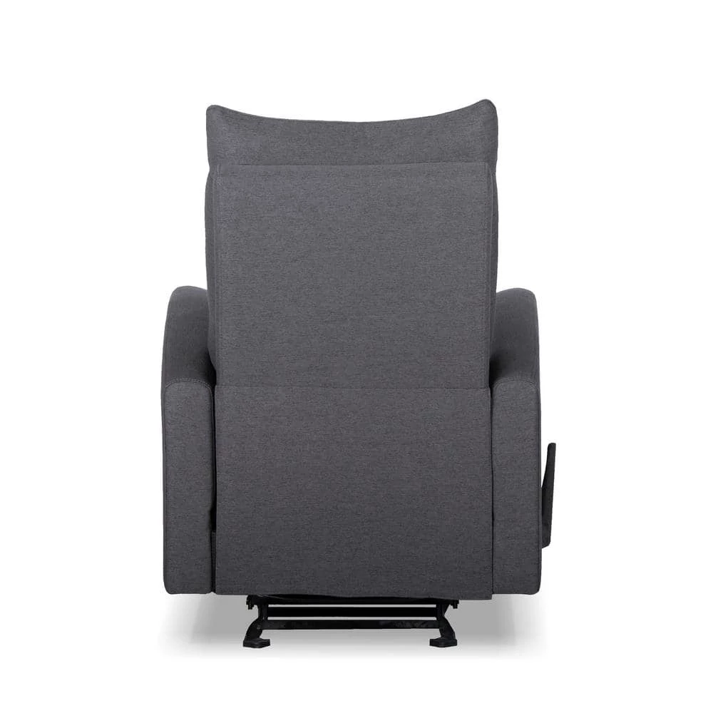 Tour 37 in. W Gray Big and Tall Fabric Recliner by Siavonce 5 Tour 37 in. W Gray Big and Tall Fabric Recliner by Siavonce - Image 3