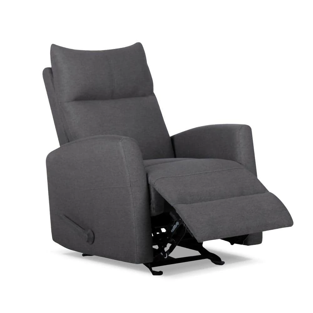 Tour 37 in. W Gray Big and Tall Fabric Recliner by Siavonce 6 Tour 37 in. W Gray Big and Tall Fabric Recliner by Siavonce - Image 4
