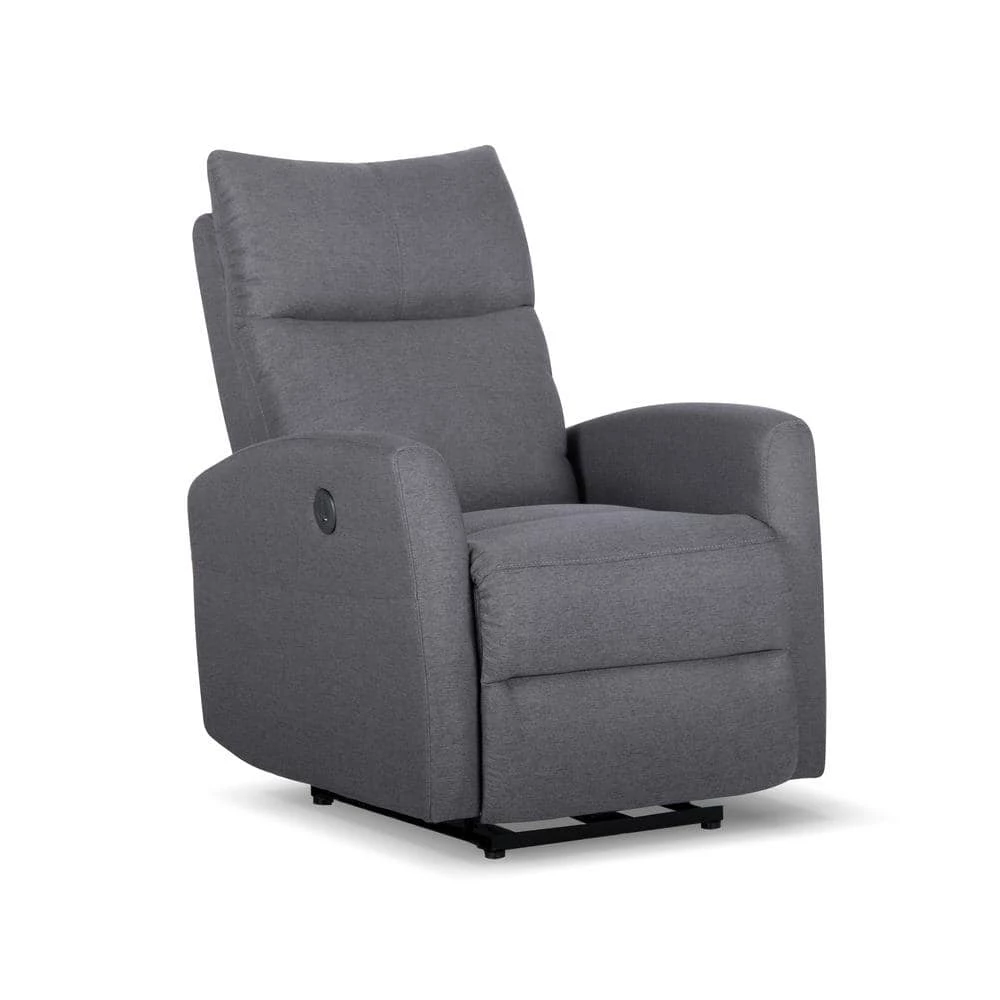 Oslo 37 in. W Light Gray Big and Tall Fabric Recliner by Siavonce 2 Oslo 37 in. W Light Gray Big and Tall Fabric Recliner by Siavonce