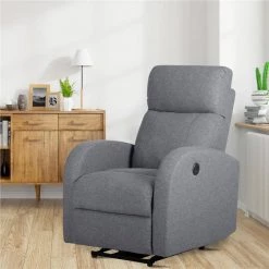 Verona 37 in. W Gray Big and Tall Fabric Recliner by Siavonce -OS Home Sales Shop gray siavonce recliners lys s293 gray 31 1000