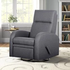 York 34 in. W Gray Big and Tall Fabric Recliner by Siavonce -OS Home Sales Shop gray siavonce recliners lys s595 gray 1f 1000