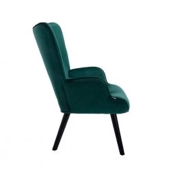 37.8 in. Green Modern Leisure Chair Accent Arm Chair For Living Room and Bed Room by Siavonce -OS Home Sales Shop green black siavonce accent chairs cm y w39533697 fa 1000
