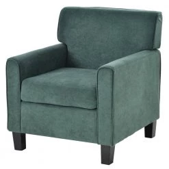 Green Accent Upholstered Armchair Living Room Chair With Solid Wood Legs by Siavonce -OS Home Sales Shop green siavonce accent chairs u y pp282555aav 40 1000