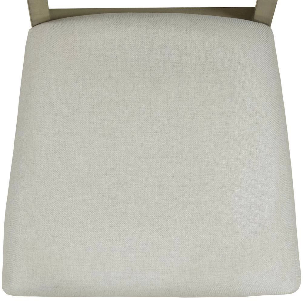 Farmhouse Gray Green+Gray Rustic Wood Kitchen Upholstered X-Back Dining Chairs 2-Pieces by Siavonce 6 Farmhouse Gray Green+Gray Rustic Wood Kitchen Upholstered X-Back Dining Chairs 2-Pieces by Siavonce - Image 4