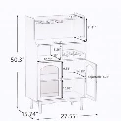 Grey Living Room Wine Cabinet with Removable Shelf and Glass Door Wine Glass Holder by Siavonce 10 Grey Living Room Wine Cabinet with Removable Shelf and Glass Door Wine Glass Holder by Siavonce -OS Home Sales Shop grey siavonce bar cabinets dj y w28238028 c3 1000